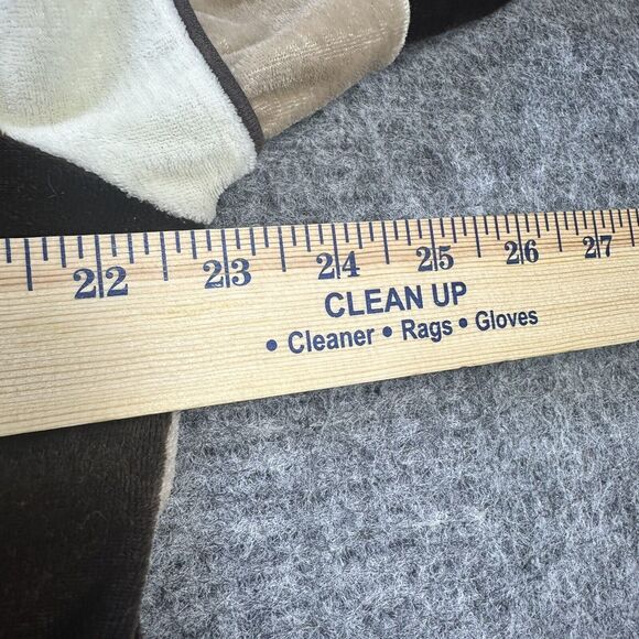 Vintage 70s Velour Shirt Men Large Brown Collared Stripe Velation by Harper - Picture 8 of 11